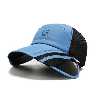 China breathable & Waterproof Adjustable Retractable Brim UV Protection Summer Sports Hat Unisex for sale