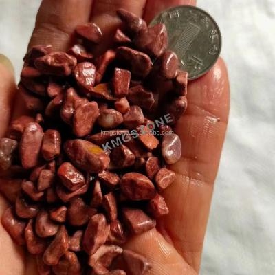 China Or Bigger Red Color High Fine Polished Pebble Stone Machined Marble Stone for sale