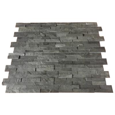 China Factory direct cheap modern black slate wall tile cultured stone veneer for sale for sale