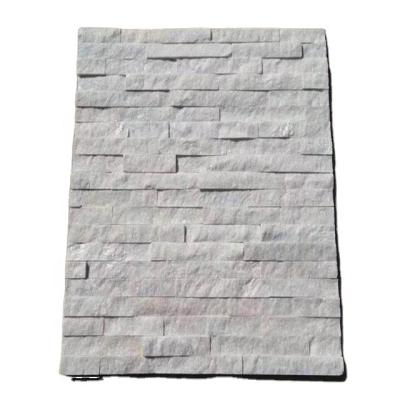 China Traditional Cheapest White Quartzite Cultural Stone Outside Landscape Wall Cladding for sale