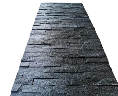 China Modern Black Quartzite Slate Stacked Ledge Panels Culture Stone Veneer MCM Slate Tile Decorative Stone Price Fluctuating for sale