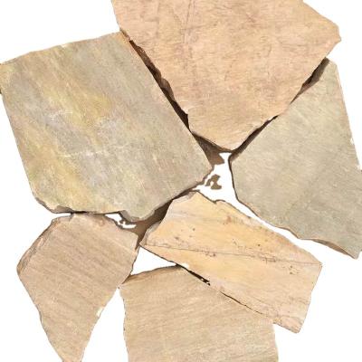 China Good quality modern cheap natural quartzite price yellow cut to grade rocks stones for house garden landscape paving for sale