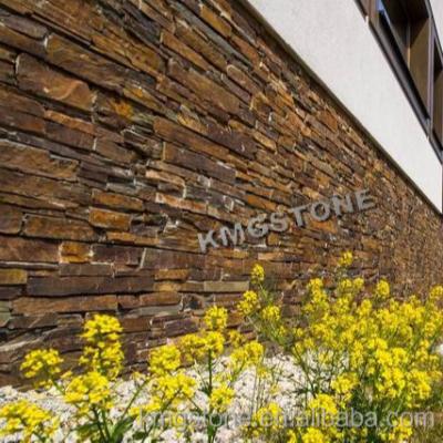 China Cheapest 20 modern chinese rusty multicolor slate wall tile of quartz cultured stone veneer for sale for sale