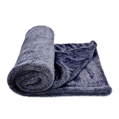 China Sustainable soft high quality car wash detailing plush microfiber quick dry edgeless towel for sale