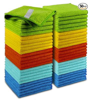 China Viable Wholesale Microfiber Car Wash Seam Cleaning Towels For Drying Washing High Quality Cloth 40x40 for sale