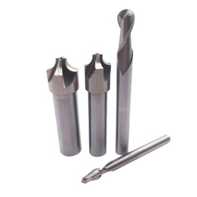 China Mill Carbide White Steel Chamfered R Arc Milling Cutter Inner End Mills for sale