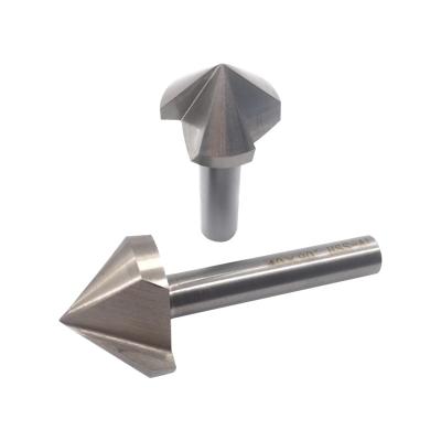 China Grinder 3 Flute Hss Countersink Drill Bit 90 Degree Wood Steel Chamfer Chamfer Cutter Milling Cutter Tools for sale