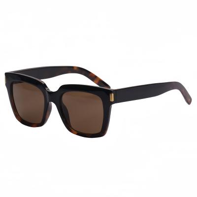 China Fashion Sunglasses Fashionable Black Unisex Square Shape Thick Frame New Trendy PC Material Sunglasses for sale