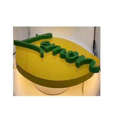 China Various Crystal Back Light Manufacturing Quality Assurance Advertising Light Box Lemon Shape Advertising Light Box Various for sale