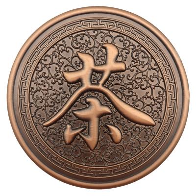 China China Custom Cast Brass Wall Metal Engraved Artwork Metal Embossed Ornaments for sale