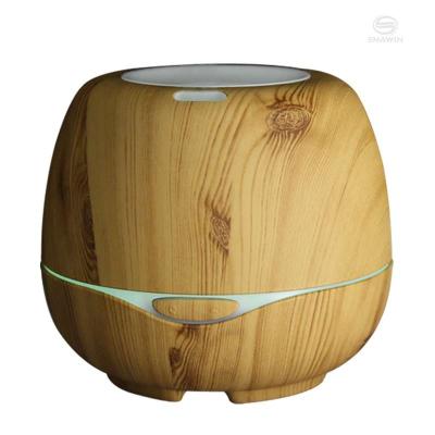 China Color Changing Colorful Light Air Purifier Aromatherapy Diffusion Wooden Grain LED Household Humidifier Yuanchang 300ml for sale