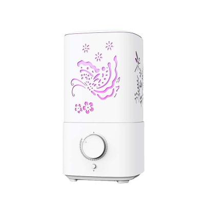 China Factory Direct Sale 2500ml Large Capacity Square High Quality Fast Humidifier Machine Cut Out Small Button Desktop Unlimited Humidifier for sale