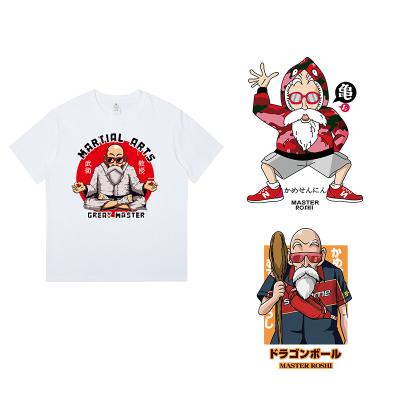 China Washable Custom Wholesale Cartoon Logo Washable Heat Transfer Stickers for T Shirts Iron On Heat Transfer Printing for sale