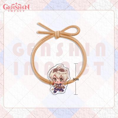 China Acrylic Rope Mobile Game Genshin Impact Cartoon Character Hair Accessories Finishing Peripheral Headwear for sale