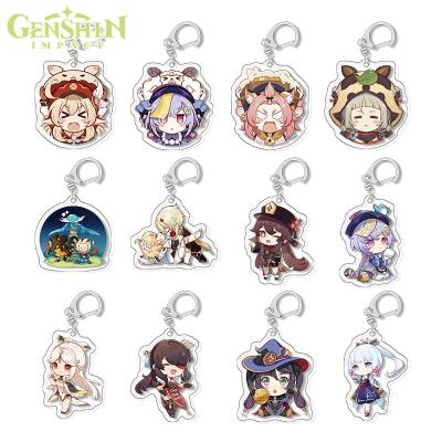 China Genshin Acrylic Peripheral Impact Animation Games Acrylic Key Tongren Chain Pendant Supports Customization for sale