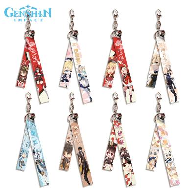 China Game Anime Ribbon 1-69 Bell Tetoron Impact New Genshin Main Chain Pendant Character Peripheral Ribbon for sale