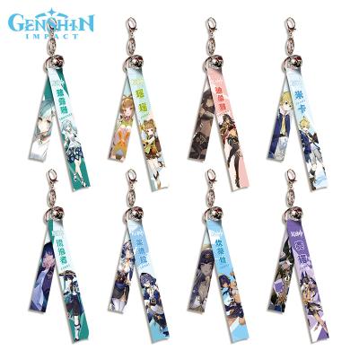 China Tetoron Genshin Impact Anime Pendant 1-69 Anime Game Character Bell Key Chain Pendant Support Customization for sale