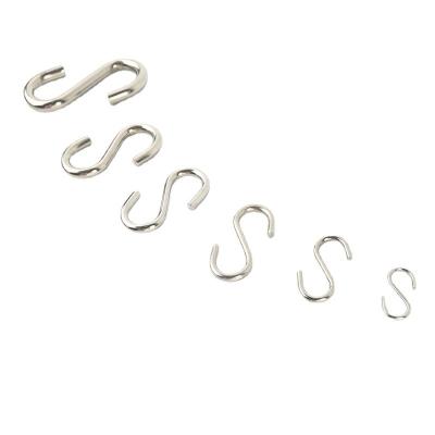 China Durable 304 Stainless Steel Multifunctional S-Shape Hooks Railing S Hanger Hook Clasp Storage Machine Size M2 To M12 for sale