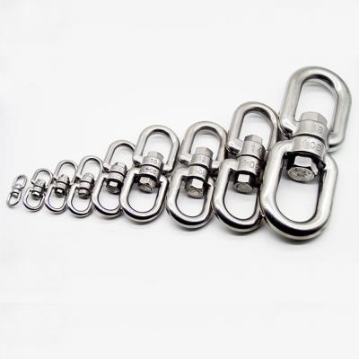 China Durable 304 Stainless Steel Double Eye Swivel Anchor Chain Connector Shackle Swivel For Boat for sale