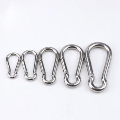 China Corrosion Resistance Spring Snap Hooks Heavy Duty Carabiner Clips Galvanized Steel Quick Link Clip For Camping Hiking Outdoor Swing Travel Gym for sale