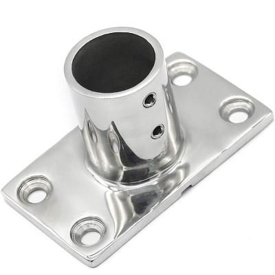 China Marine Hardware Fittings Boat Handrail Fitting-45/60/90/30 Degree Rectangular USD 1 Inch 316 Stainless Steel Base-Sailors in Boats/Tent for sale