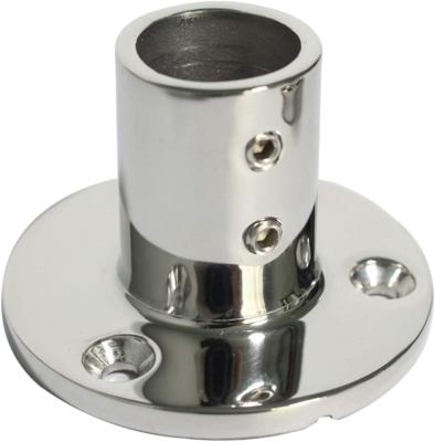 China Marine Fittings Dudy Heavy Hardware 316SS Marine Boat Hand Rail Fittings 30 Degree Round Base For 1