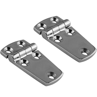 China Hardware Marine Fittings Marine Grade CAST Solid 316 Stainless Steel Mirror Polished Shortside Hinges For Boat RVs for sale