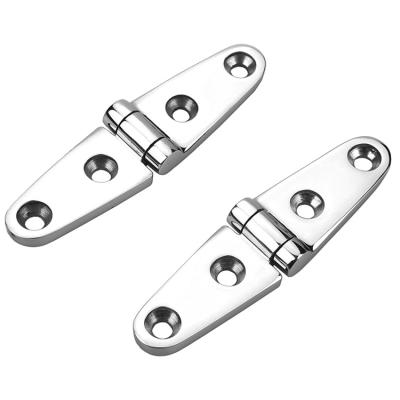 China Marine Hinge Stainless Steel Closet Hinge Cabinet Hatch Marine Hardware Heavy Duty Deck Hardware Fittings Boat Cabinet Strap Door Hinge 316 for sale