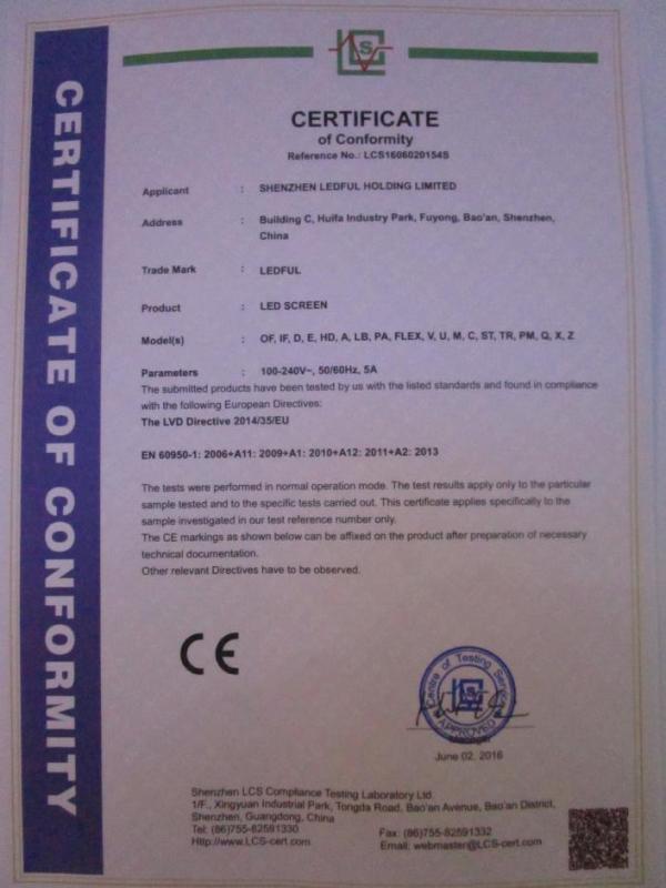 CE - Shenzhen Ledful Electronics Company Limited