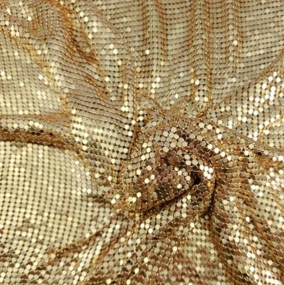 China High Quality Hot Selling Aluminum Metal Mesh Light Gold Color Coated Mesh Fabric Cloth Aluminum Metal Mesh for sale