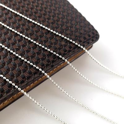 China Stainless Steel Cute Chain Custom Length Chain For Necklaces For Long Silver Ball Pendant Chain for sale