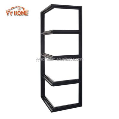 China YY Screen Profile Home Corner Magnetic Stained Glass Flat Seal Aluminum Sliding Windows Single Glazed Aluminum Windows for sale