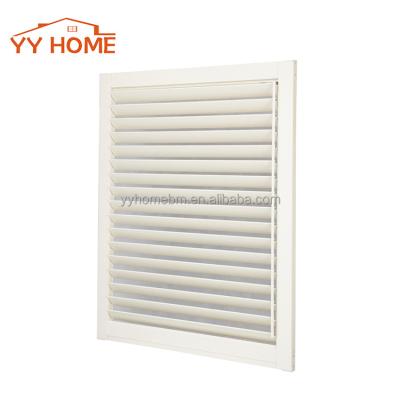 China YY Modern House Aluminum Plantation Shutter In White Matching Bi-fold And Sliding Window for sale