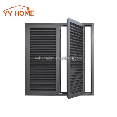 China Australia Traditional Standard Outdoor Durable Stormproof Aluminum Jalousy Doors AS2047 Pane Doors Made In China for sale