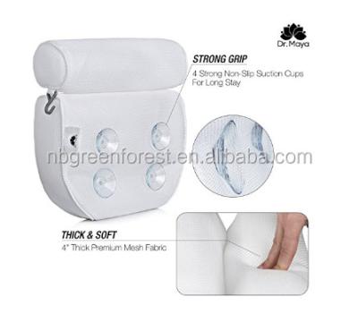 China Luxury Spa Bath Pillow with Head, Neck, Shoulder and Back Support GR-BTA001 for sale