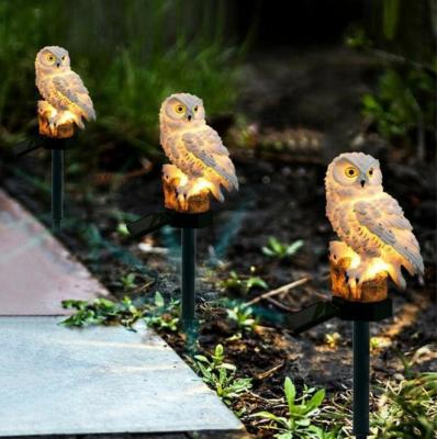 China Outdoor LANDSCAPE Solar Powered LED Owl Shape Lamp, Decorative Waterproof Garden Stake Lights for Walkway Yard Lawn Landscape Lighting for sale