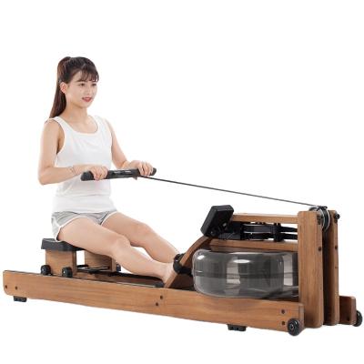 China Universal Adjustable Hydraulic Seated With Foldable Programs Reservoir Frame Resistance Water Professional High Quality Rowing Machine for sale