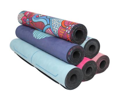 China Eco Reach PU Yoga Mat Rubber Custom Color Printing Natural Waterproof PU Yoga Mat Natural Rubber Mat for sale