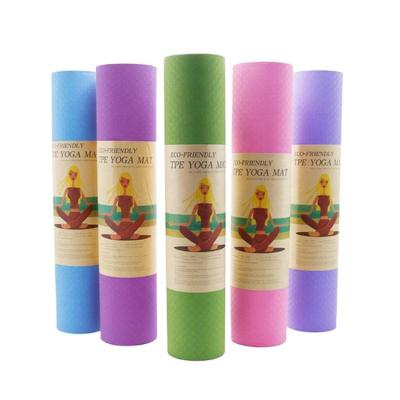 China yoga & New Logo Sports 2 Colors Anti Slip Tape Eco Friendly Tape Yoga Mat Yoga Mat Big Size 183x61 Custom Eco Friendly Custom Logo for sale