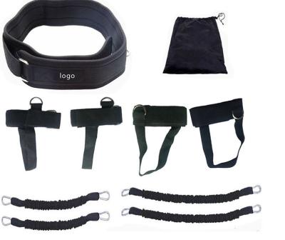 China Polyester Cotton + Latex Training Equipment Kit Hot Selling Black 160lbs Full Set Resistance Boxing Band for sale