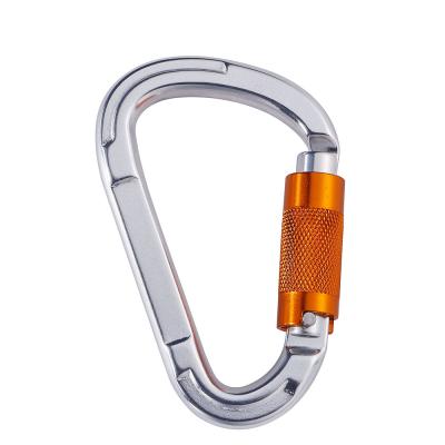 China High Quality Eco-friendly Aluminum Metal Snap Hook Mounting Carabiner Hook For Safety Protection for sale