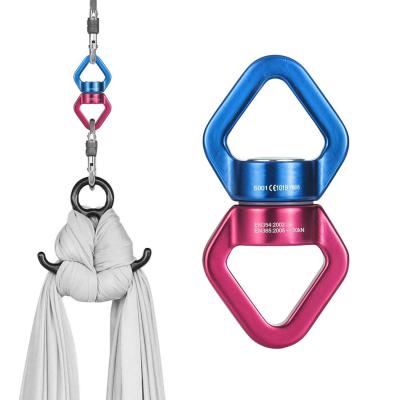 China Eco - Friendly Aluminum Alloys Climbing Rope Device 30KN Aerial Yoga Rotation Swivel for sale