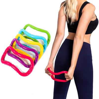 China Multifunctional fitness pilates fitness equipment yoga wave ring pilates circle workout ring with bump design for sale