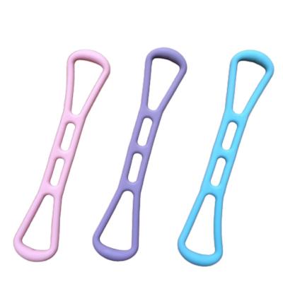 China New TPR High Elastic Home Exercise Yoga Eight-character Stretcher Chest Enlargement Slimming Exercise 8 Shape Yoga Pull Rope Resistance Belt for sale