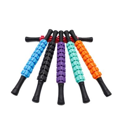 China Environmental Material Back Muscle Roller 9 Speed ​​Massage Stick Easy Body Relax Tool Pilates for sale