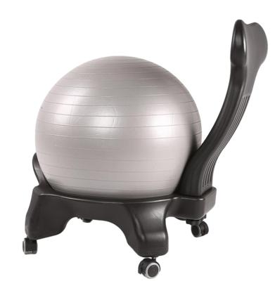 China Eco-friendly Yoga Exercise PVC PE Yoga Ball Chair Gym Pilates Sport Balance Ball Chair Yoga Ball Chair Exercise Chair for sale