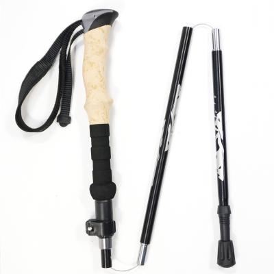 China Outdoor Adjustable Folding Canes Carbon Trekking Poles Prices Folding Telescopic Trekking Pole Elderly Folding Walking Stick Trekking Poles for sale