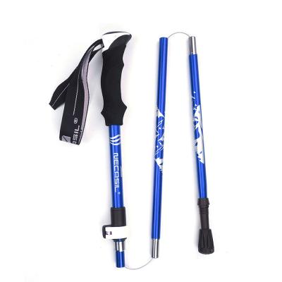 China Adjustable Folding Canes Folding Price Trekking Telescopic Pole Folding Cane Adjustable Rise Elder Walking Stick for sale