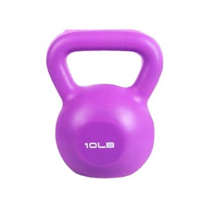 China Universal High Quality Cast Iron Bodybuilding Gym Fitness Home 10LB Solid Cast Iron Kettlebell for sale