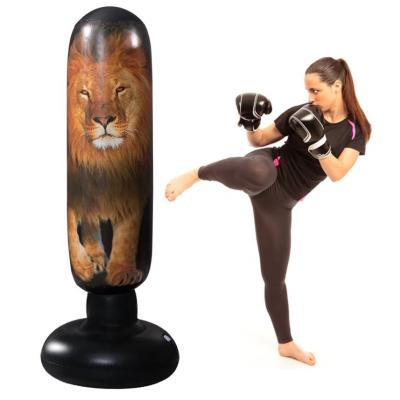 China Durable Free Kick Sandbag Training Kids Inflatable Boxing Sandbag Bounce for sale